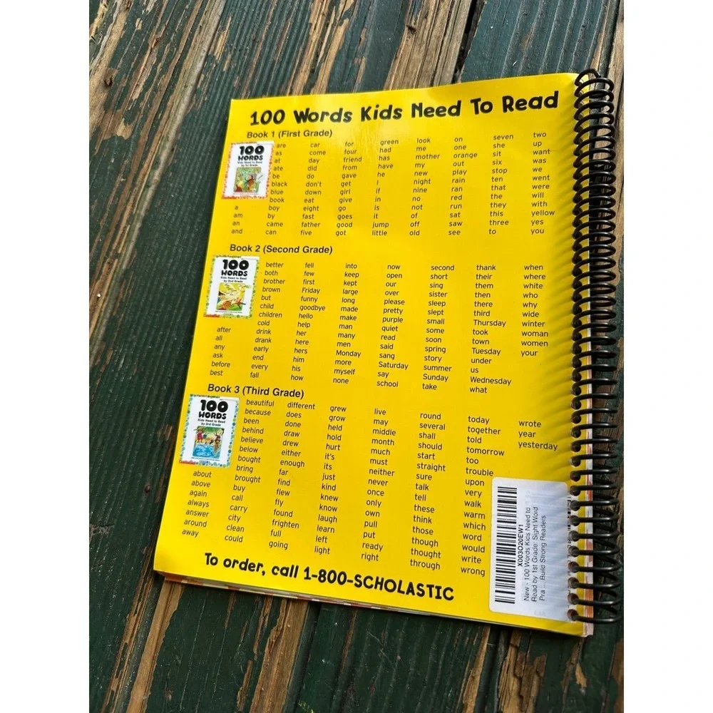 Scholastic 100 Words Kids Need‎ to Read by 1st Grade Sight Word Practice Book 1